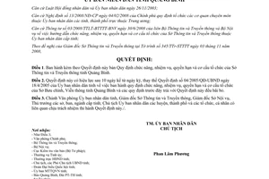 Quyết định 19/2008/QĐ-UBND chức năng nhiệm vụ quyền hạn và cơ cấu Sở Thông tin