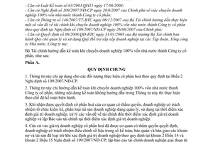 Thông tư 106/2008/TT-BTC hướng dẫn kế toán khi chuyển doanh nghiệp 100% vốn nhà nước thành công ty cổ phần