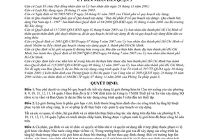 Quyết định 05/2008/QĐ-UBND phê duyệt và công bố quy hoạch chi tiết xây dựng lộ giới đường hẻm từ 12m trở xuống phường 8, 9, 10, 11, 12, 13, 14 quận 3