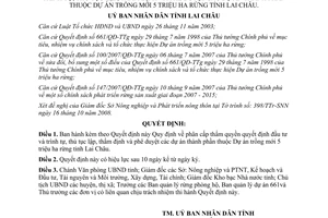 Quyết định 27/2008/QĐ-UBND Quy định phân cấp thẩm quyền quyết định đầu tư