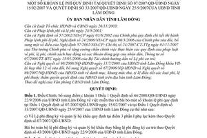 Quyết định 52/2008/QĐ-UBND bổ sung Quyết định 44/2008/QĐ-UBND