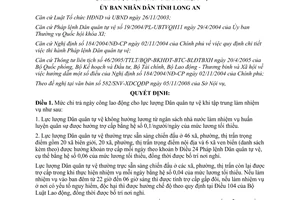 Quyết định 56/2008/QĐ-UBND quy định mức chi trả ngày công cho lực lượng Dân quân