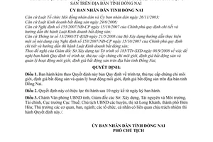 Quyết định 77/2008/QĐ-UBND trình tự, thủ tục cấp chứng chỉ môi giới, định giá bất động sản