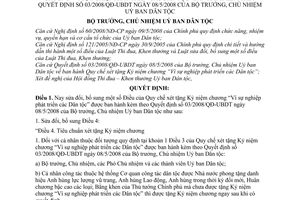Quyết định 07/2008/QĐ-UBDT bổ sung Quy chế xét tặng Kỷ niệm chương “Vì sự nghiệp phát triển các Dân tộc”