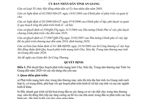 Quyết định 2502/QĐ-UB năm 2008 Quy hoạch phát triển mạng lưới Chợ, Siêu thị