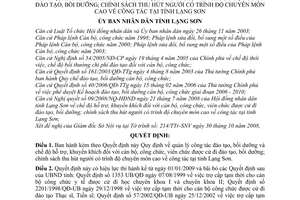 Quyết định 28/2008/QĐ-UBND quản lý công tác đào tạo, bồi dưỡng