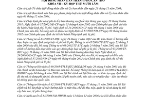 Nghị quyết 17/2008/NQ-HĐND điều chỉnh mức thu phí lệ phí