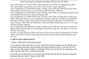 Thông tư 63/2008/TT-BGDĐT trình tự, thủ tục chuyển đổi trường trung cấp dân lập sang tư thục