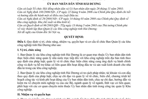 Quyết định 57/2008/QĐ-UBND vị trí, chức năng, nhiệm vụ, quyền hạn cơ cấu tổ chức