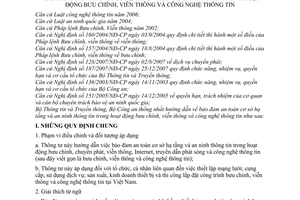 Thông tư liên tịch 06/2008/TTLT-BTTTT-BCA bảo đảm an toàn cơ sở hạ tầng và an ninh thông tin trong hoạt động bưu chính, viễn thông và CNTT