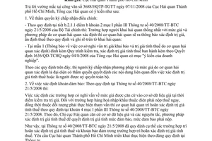 Công văn  6176/TCHQ-KTTT trả lời vướng mắc thực hiện Thông tư  40