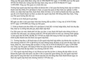 Công văn  6265/TCHQ-KTTT thanh toán theo trình tự, xử lý thuế hàng NK đã nộp nhầm tài khoản cơ quan thụ hưởng