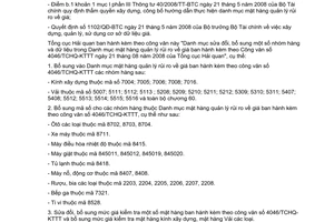 Công văn 6322/TCHQ-KTTT sửa đổi Danh mục mặt hàng quản lý rủi ro giá ban hành kèm theo CV 4046/TCHQ-KTTT