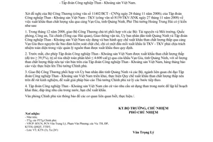 Công văn  8718/VPCP-KTN xuất khẩu than xấu qua cảng Vạn Gia, tỉnh Quảng Ninh