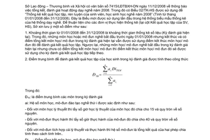 Công văn 7835/LĐTBXH-DN  hướng dẫn thống kê báo cáo