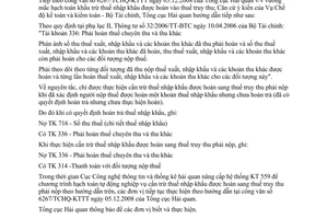 Công văn  6750/TCHQ-KTTT hướng dẫn hạch toán khấu trừ thuế nhập khẩu được hoàn vào thuế truy thu