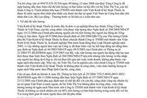 Công văn  5035/BLĐTBXH-BHXH chế độ tiền lương, BHXH của cán bộ đi nước ngoài theo chế độ phu nhân