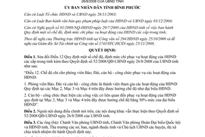 Quyết định 78/2008/QĐ-UBND sửa đổi chế độ mức chi hoạt động HĐND Bình Phước