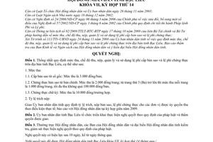 Nghị quyết 19/2008/NQ-HĐND mức thu, chế độ thu, nộp, quản lý sử dụng lệ phí