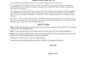 Nghị quyết 17/2008/NQ-HĐND quy định tỷ lệ thu lệ phí trước bạ xe ô tô chở người