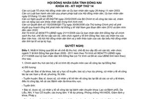 Nghị quyết 127/2008/NQ-HĐND chế độ thu hút trợ cấp cán bộ, viên chức ngành y tế tỉnh Đồng Nai giai đoạn 2009 - 2011