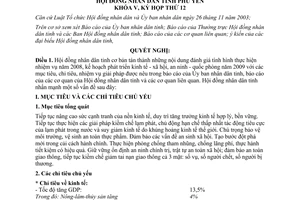 Nghị quyết 106/2008/NQ-HĐND nhiệm vụ kinh tế xã hội an ninh quốc phòng Phú Yên 2009