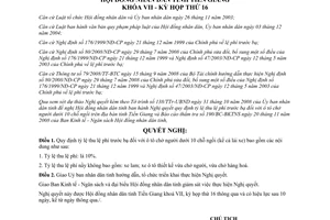 Nghị quyết 186/2008/NQ-HĐND  tỷ lệ thu lệ phí trước bạ ô tô chở người