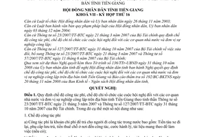 Nghị quyết 191/2008/NQ-HĐND chế độ công tác phí, chi tổ chức hội nghị