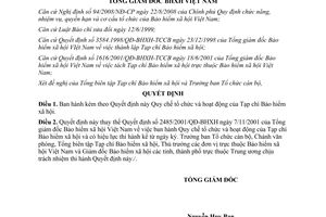 Quyết định 5120/QĐ-BHXH 2008 Quy chế tổ chức hoạt độngTạp chí Bảo hiểm xã hội