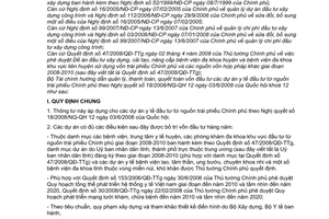 Thông tư 119/2008/TT-BTC quản lý thanh toán quyết toán vốn đầu tư dự án y tế địa phương quản lý hướng dẫn Nghị quyết 18/2008/NQ-QH12