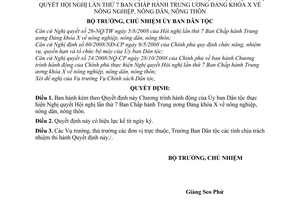 Quyết định 382/QĐ-UBDT chương trình hành động Ủy ban Dân tộc thực hiện nghị quyết hội nghị lần thứ 7 về nông nghiệp, nông dân, nông thôn