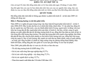 Nghị quyết 17/2008/NQ-HĐND nhiệm vụ phát triển kinh tế xã hội 2009 Bến Tre