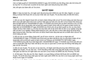 Quyết định 28/2008/QĐ-UBND 2008 giao dự toán thu chi Ngân sách địa phương Lai Châu 2009