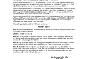 Quyết định 30/2008/QĐ-UBND kế hoạch phát triển kinh tế xã hội vốn đầu tư ngân sách Lai Châu