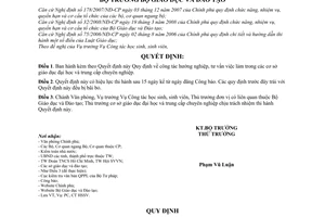 Quyết định 68/2008/QĐ-BGDĐT Quy định công tác hướng nghiệp, tư vấn việc làm trong các cơ sở giáo dục đại học và trung cấp chuyên nghiệp