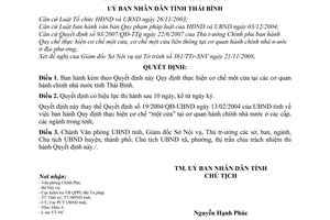 Quyết định 13/2008/QĐ-UBND cơ chế một cửa tại cơ quan hành