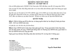 Nghị quyết 96/2008/NQ-HĐND Đề án đào tạo sử dụng nguồn lao động kỹ thuật Hà Tĩnh 2009 2015