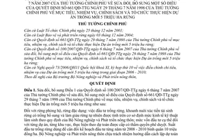 Quyết định 164/2008/QĐ-TTg mục tiêu, nhiệm vụ, chính sách và tổ chức thực hiện Dự án trồng mới 5 triệu ha rừng