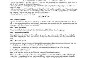 Quyết định 55/2008/QĐ-BTTTT gói cước cơ bản dịch vụ điện thoại cố định nội hạt tại nhà thuê bao