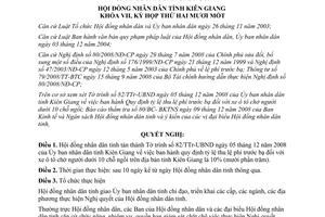 Nghị quyết 38/2008/NQ-HĐND quy định tỷ lệ thu lệ phí trước bạ xe ô tô