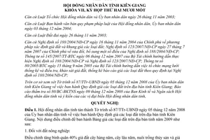 Nghị quyết 41/2008/NQ-HĐND quy định giá đất năm 2009