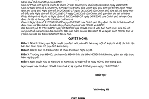 Nghị quyết 37/2008/NQ-HĐND ban hành mới, sửa đổi phí và lệ phí