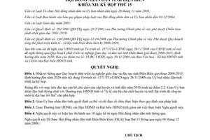Nghị quyết số 151/2008/NQ-HĐND sự nghiệp giáo dục đào tạo Điện Biên 2008 2015 2020
