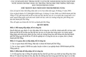 Quyết định 10314/QĐ-UBND năm 2008 tiếp nhận, bố trí công tác, chế độ, chính sách