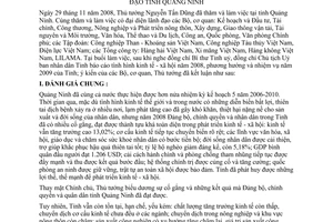 Thông báo 334/TB-VPCP kết luận Thủ tướng Nguyễn Tấn Dũng làm việc lãnh đạo tỉnh Quảng Ninh