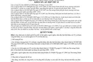 Nghị quyết 34/2008/NQ-HĐND chính sách hỗ trợ hộ nghèo, người nghèo