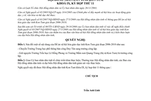 Nghị quyết 14/2008/NQ-HĐND sửa đổi Đề án xã hội hóa giáo dục tỉnh Kon Tum