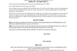 Nghị quyết 28/2008/NQ-HĐND mức chi bảo đảm cho công tác xây dựng văn bản