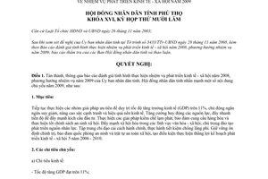 Nghị quyết 158/2008/NQ-HĐND nhiệm vụ phát triển kinh tế xã hội 2009 Phú Thọ