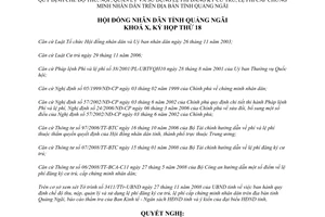 Nghị quyết 66/2008/NQ-HĐND thu nộp quản lý sử dụng lệ phí đăng ký cư trú Quảng Ngãi